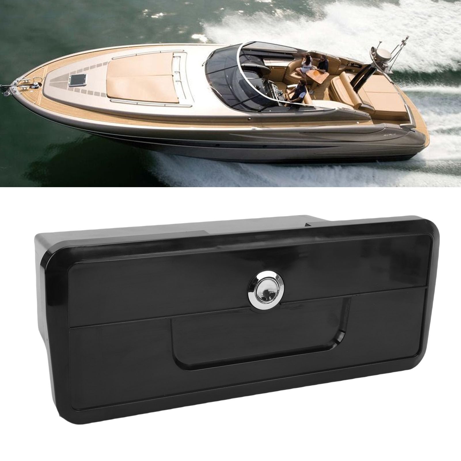 Compartimento Stoccaggio Barca, ABS Glove Box Dete Deck Sostituzione con Chiusura a Bottone Nascosta per Tagli Pesca, Barche a Vela, Yacht, Portello Accesso per Pioggia