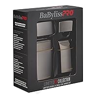 Vista 4 de BaBylissPRO LimtedFX Collection - Afeitadora doble y individual de aluminio Gunmetal, 1 unidad