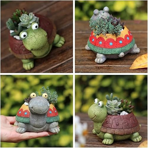 Miniatura 9 de Molde de silicona para macetas, moldes de silicona en forma de animal 3D para hormigón, cemento, yeso, arcilla polimérica, fundición de resina,