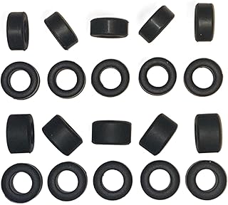 SSC 10 Pneus avant et 10 arrière de type J pour voitures à fente, pneus super adhérents de 9 mm de large, pneus de rechange compatibles avec les voitures Indy Modern F1, pneus de rechange pour