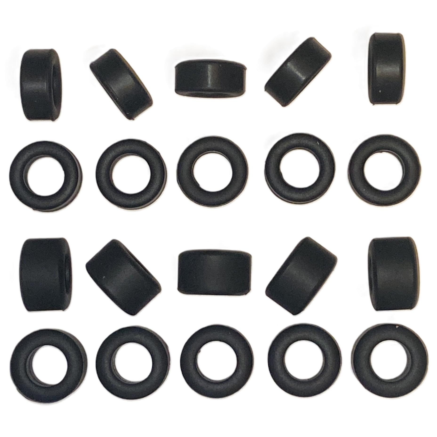 SSC 50 Front & 50 Rear J Type Tyres for Slot Cars, 9mm Wide Super Grip Tyres, Replacement Tyres Compatible for Indy Modern F1 Cars, Spare Tyres for Scalextric Slot Cars, Slot Car Accessories — image 1