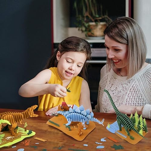 Miniatura 6 de CUPUZ Rompecabezas 3D de papel, 3 modelos surtidos de cartón de insectos, kit de bricolaje para niños, manualidades educativas, 5 insectos, abejas,