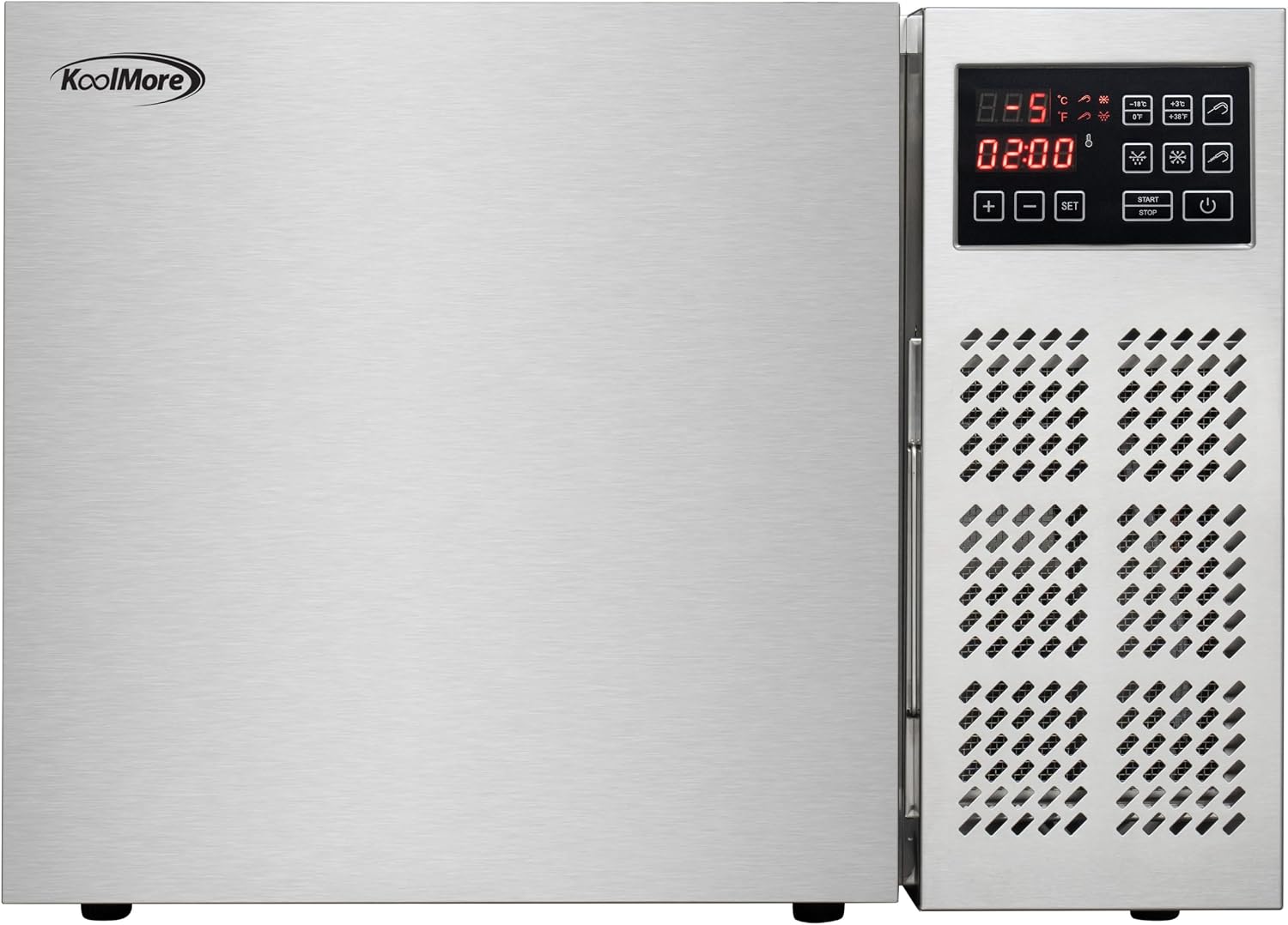KoolMore 3-Pan Countertop Blast Chiller 15 lbs Rapid Chill / 8.8 lbs Rapid Freeze, ETL Listed in Stainless-Steel (KM-CBLC-3)