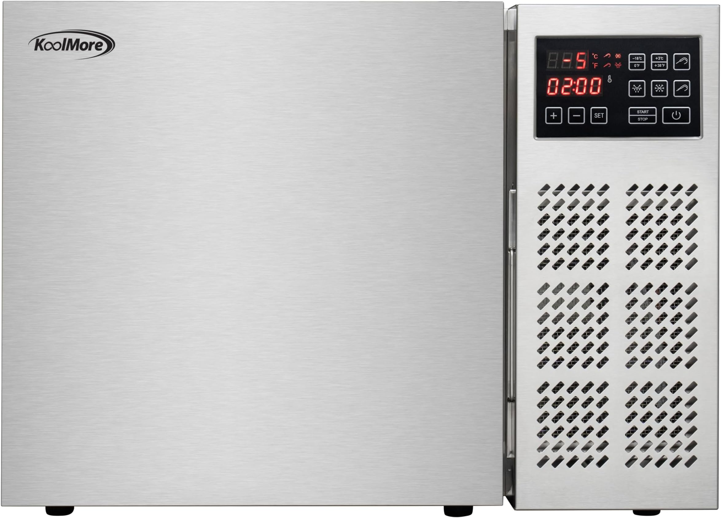 3-Pan Countertop Blast Chiller 15 lbs Rapid Chill / 8.8 lbs Rapid Freeze, ETL Listed in Stainless-Steel (KM-CBLC-3)