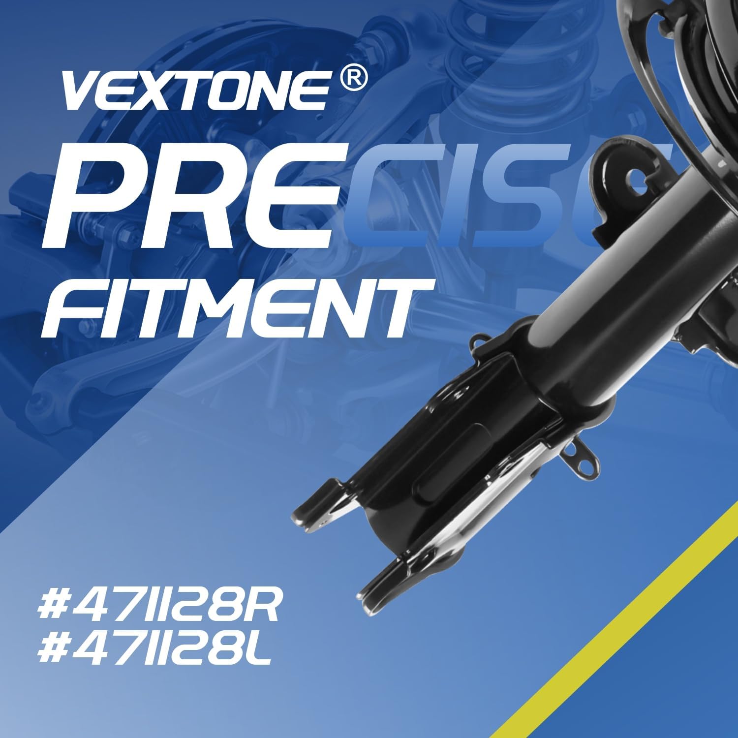 Vextone 2x Front Struts Shocks Absorbers Fit for 2012-2016 Dodge Grand Caravan (NO RT), 2017-2020 Grand Caravan (NO GT/NO Blacktop/NO SXT Premium)