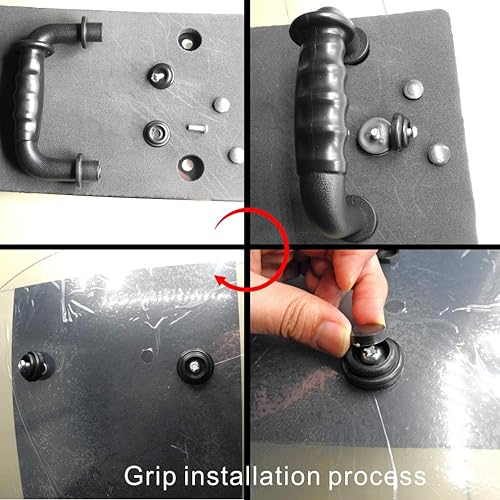 Miniatura 8 de Shindn Escudo portátil de seguridad y supervivencia para brazo de metal de acero Sheild Escudos multifunción