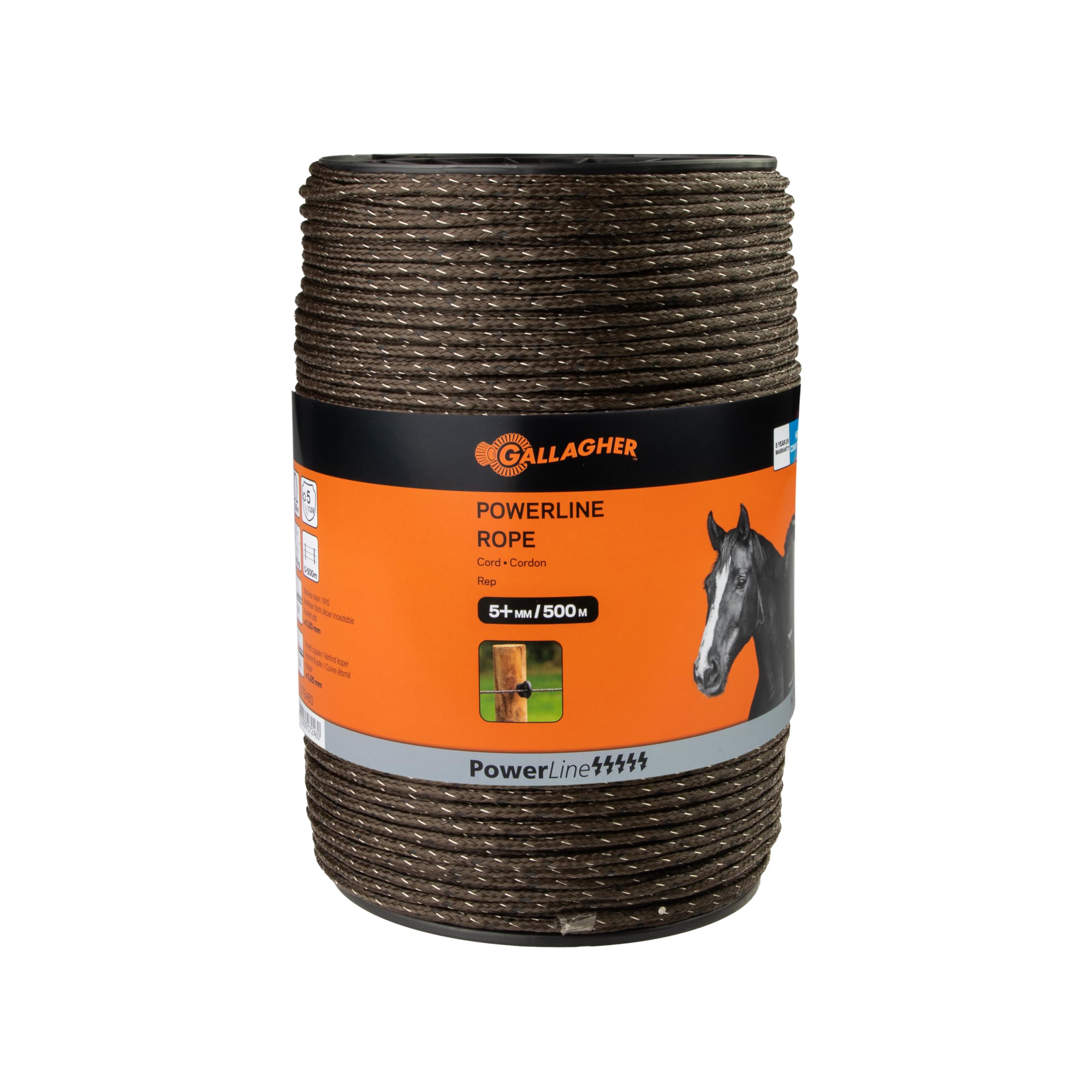 Cordon Gallagher PowerLine terra 500m pour clôture électrique robuste - 5
