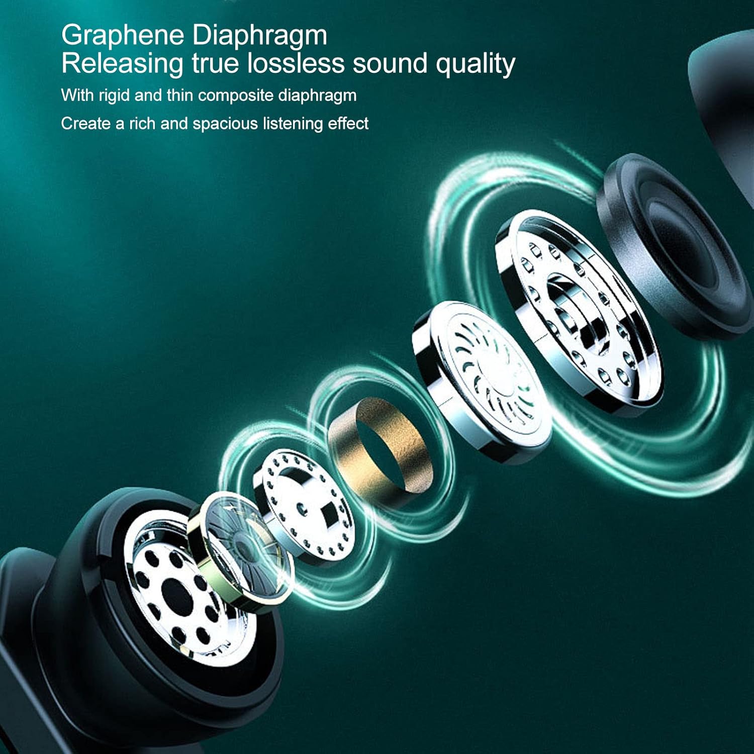 Wireless Game Earbuds, HF Chip HD Calling 7 Color LED Light 45Ms Low Latency Bluetooth 5.1 Gaming Earphones with Charging Case, Bass Enhancement Stable Transmission for Work(Hulk)