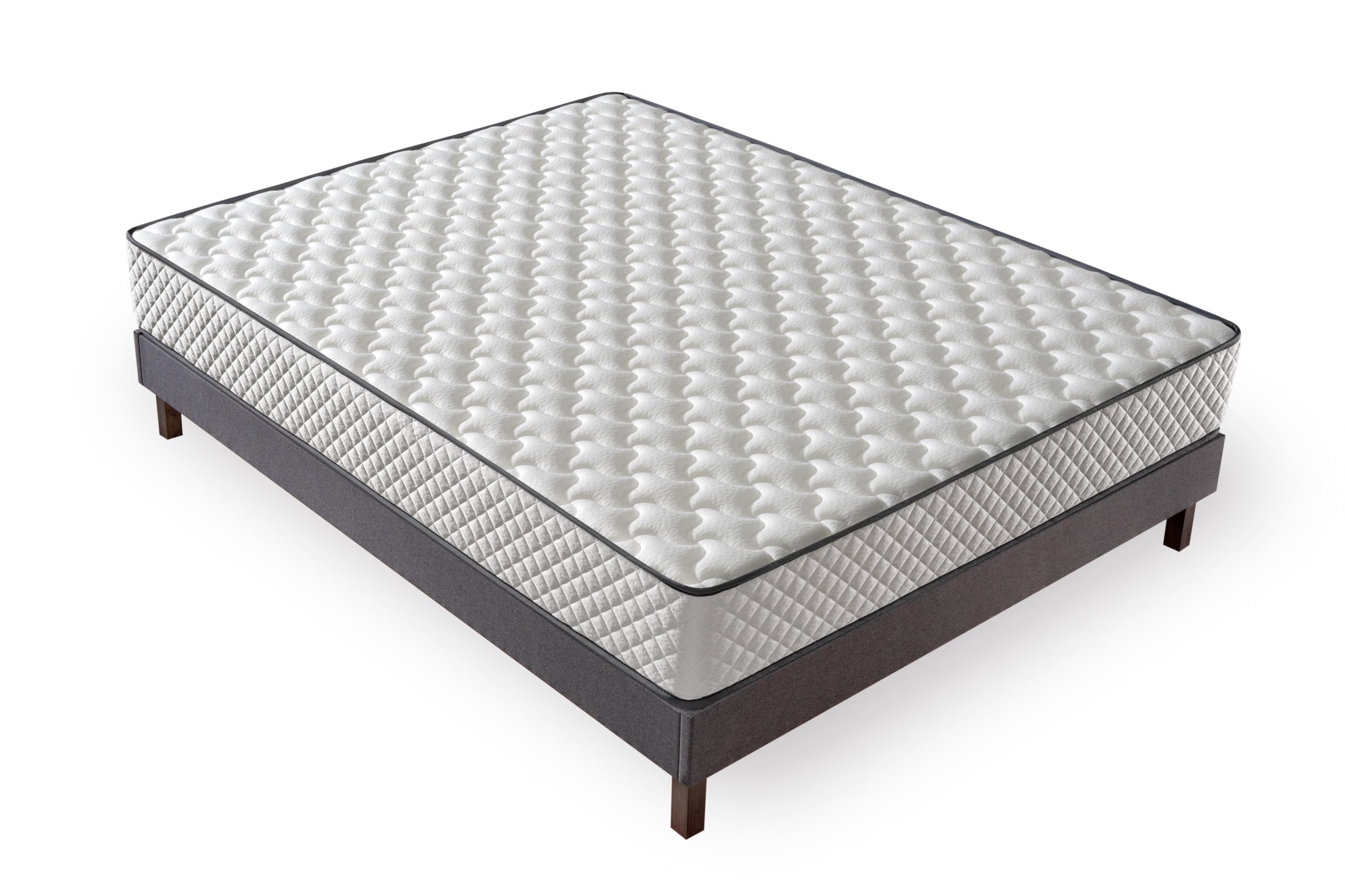 DAGOSTINO Home - Colchón Viscoelástico Los Angeles 80x180 cm | Altura 20 cm | Firmeza Alta y Soporte Ergonómico | Reversible Invierno/Verano | Núcleo de Alta Densidad | Certificado Oeko-Tex | Blanco