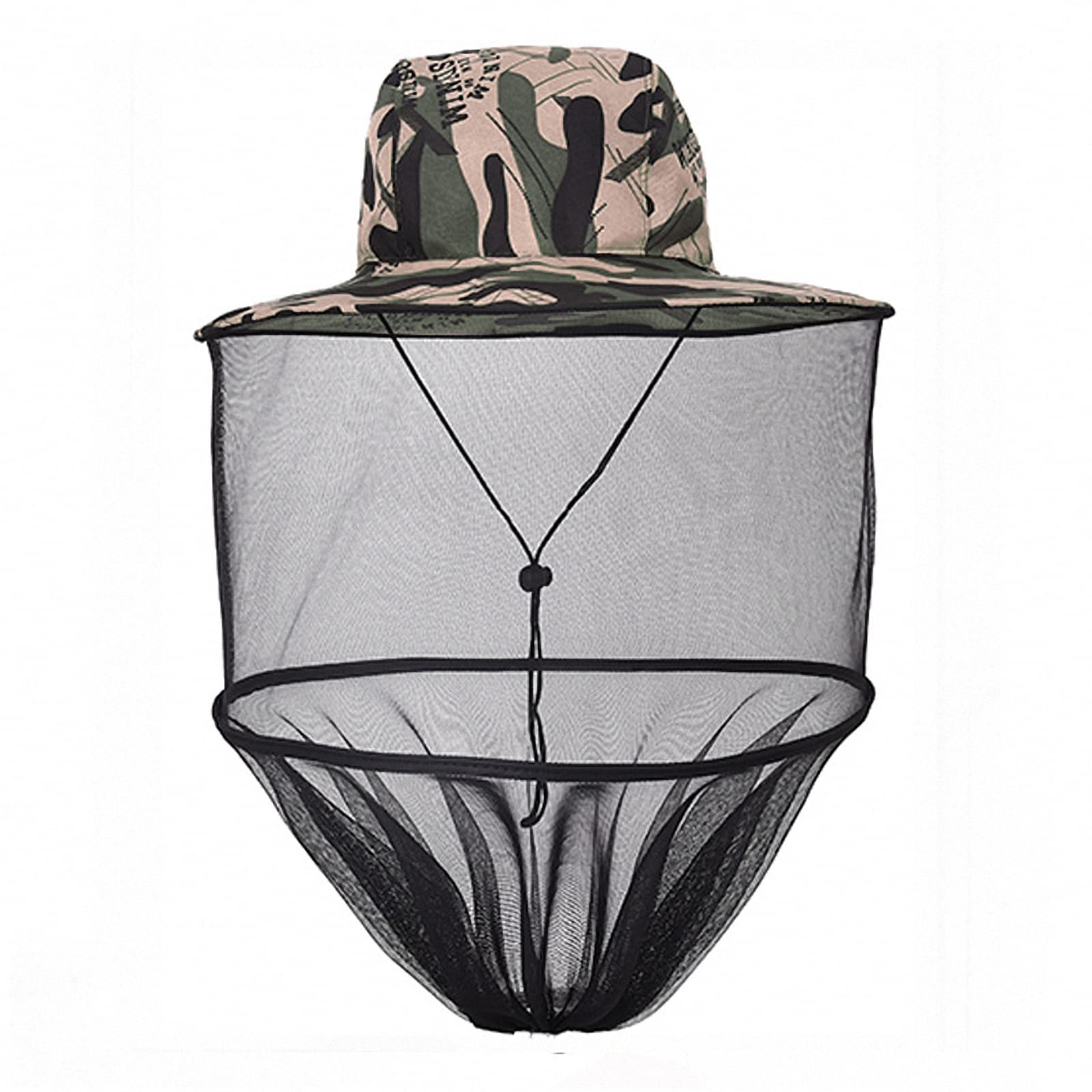 Camping-Mückennetz-Hut, Kopfnetzhut Sun Ion Fishing Bucket Cap Mesh Imkereischleier