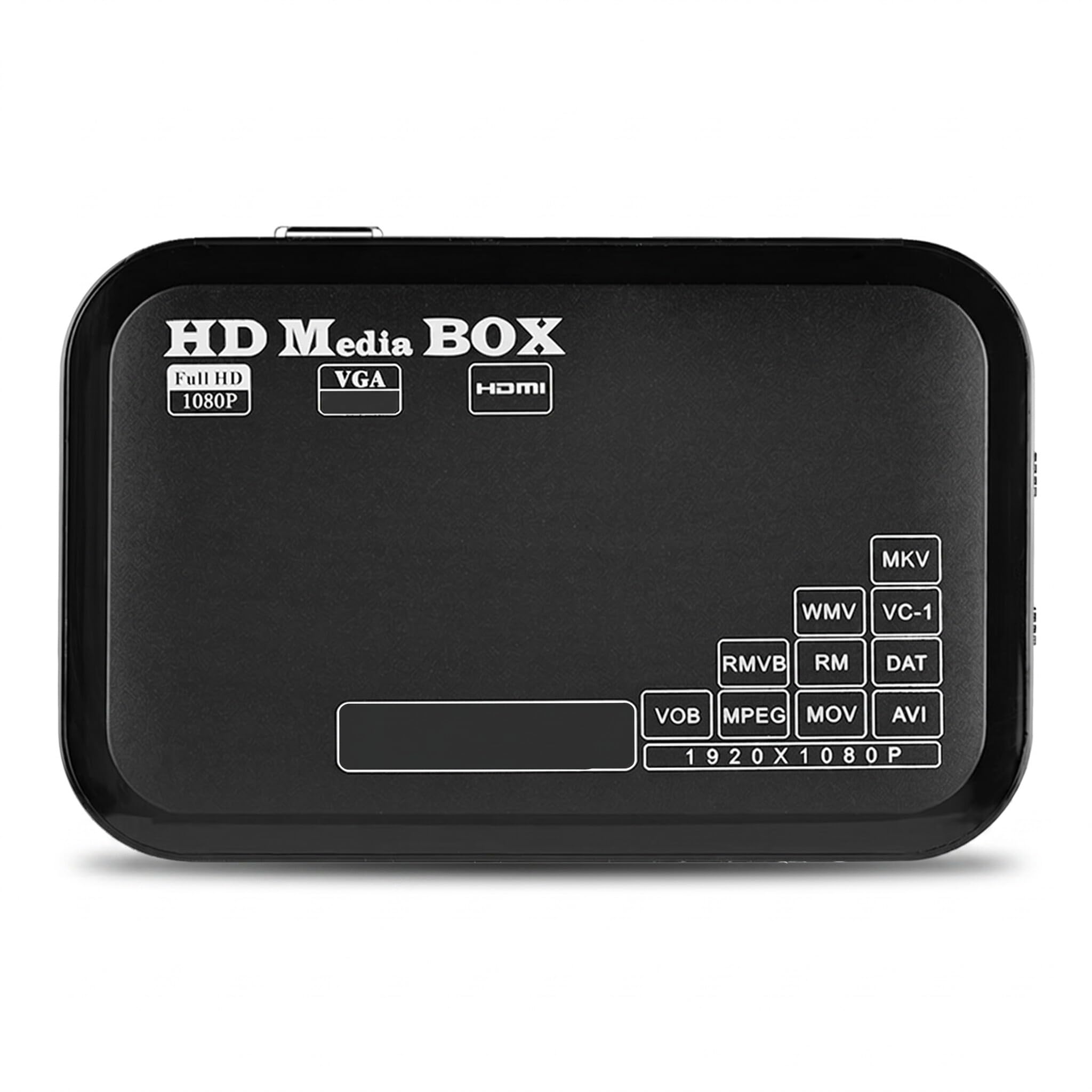 Lettore Multimediale 1080P, Mini Full HD Supporto Video MKV, AVI, MOV, FLV, WMV, Lettore Multimediale con Uscita HDMI, Alimentazione 110-240V, Spina Europea
