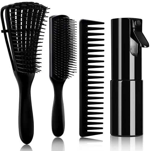 KPX 4pcs Curly Hair Brush Set