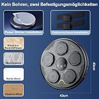 JIAQINGDA LED Zenés Boxzsák Fali Boxozógép Bluetooth Kesztyűvel 9 Sebességgel 5