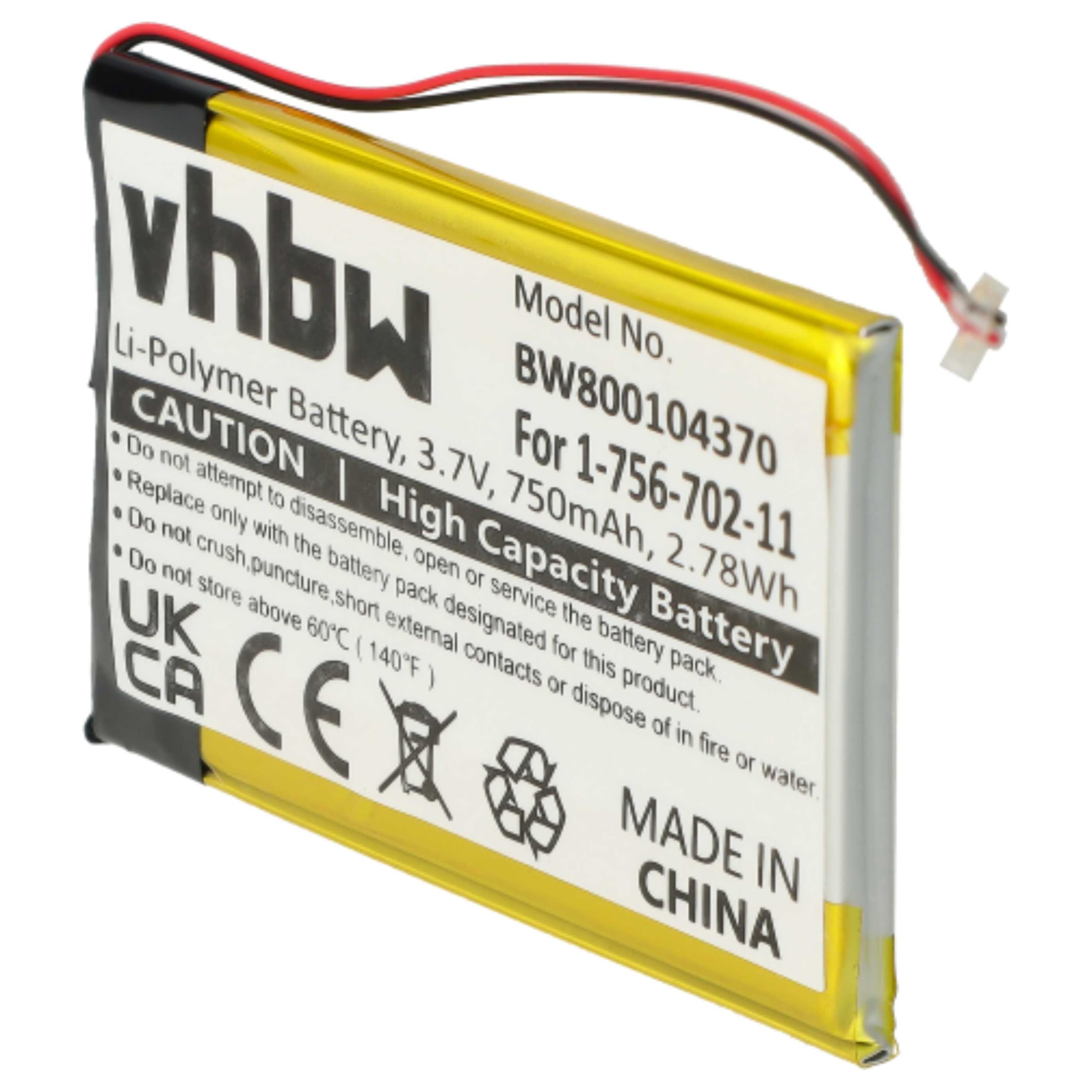 Vhbw 1x Battery Compatible With Sony NW-A816