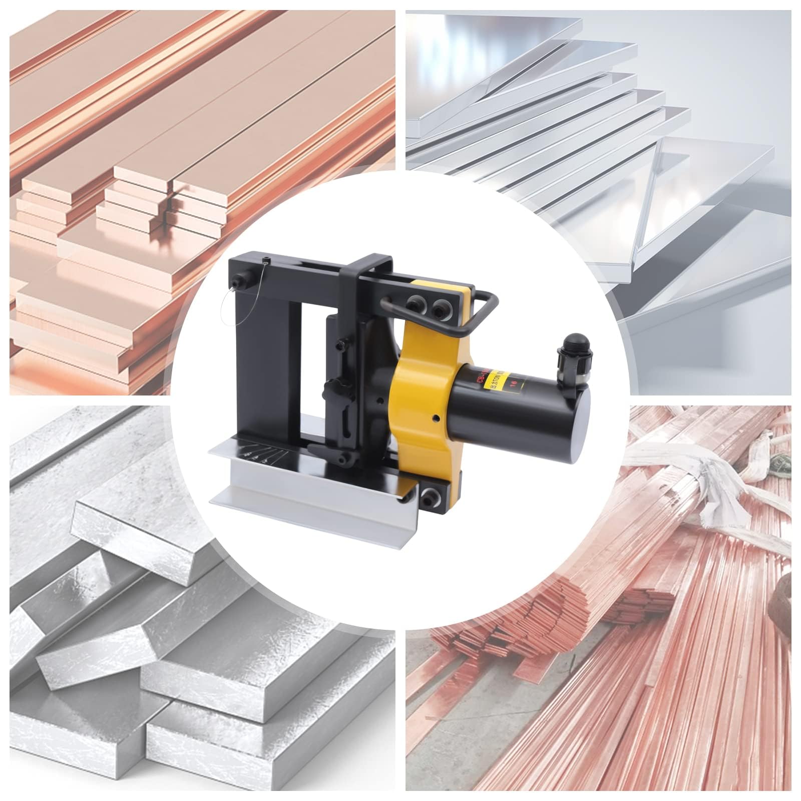 Hydrauliczna giętarka do rur do miedzi, aluminium, żelaza - szerokość gięcia 150 mm, grubość gięcia 3-10 mm, idealna do gięcia płyt metalowych