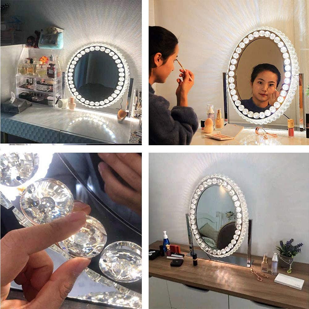 Amazon｜ハリウッドバニティメイクアップミラー、ライト付きバニティ