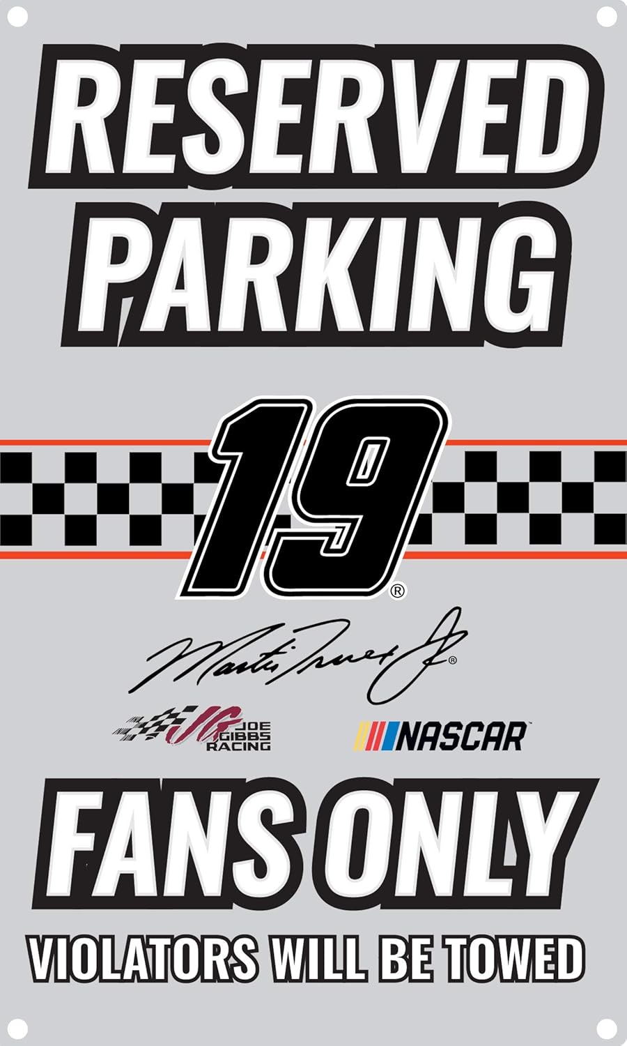 R and R Imports Martin Truex #19 Metal Sign New for 2020