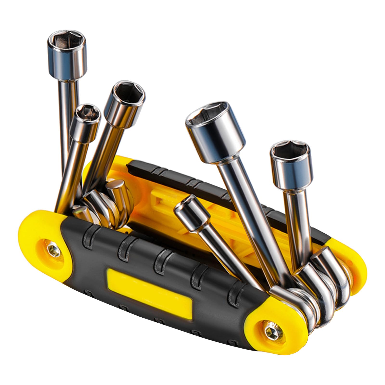 Tsophreniq Multicolor Socket Wrenches Set Combination Easy To Carry Hand Tool Metric Household Hexagon Nut Driver Set 6 In 1 Hand Tool Automotive Maintenance