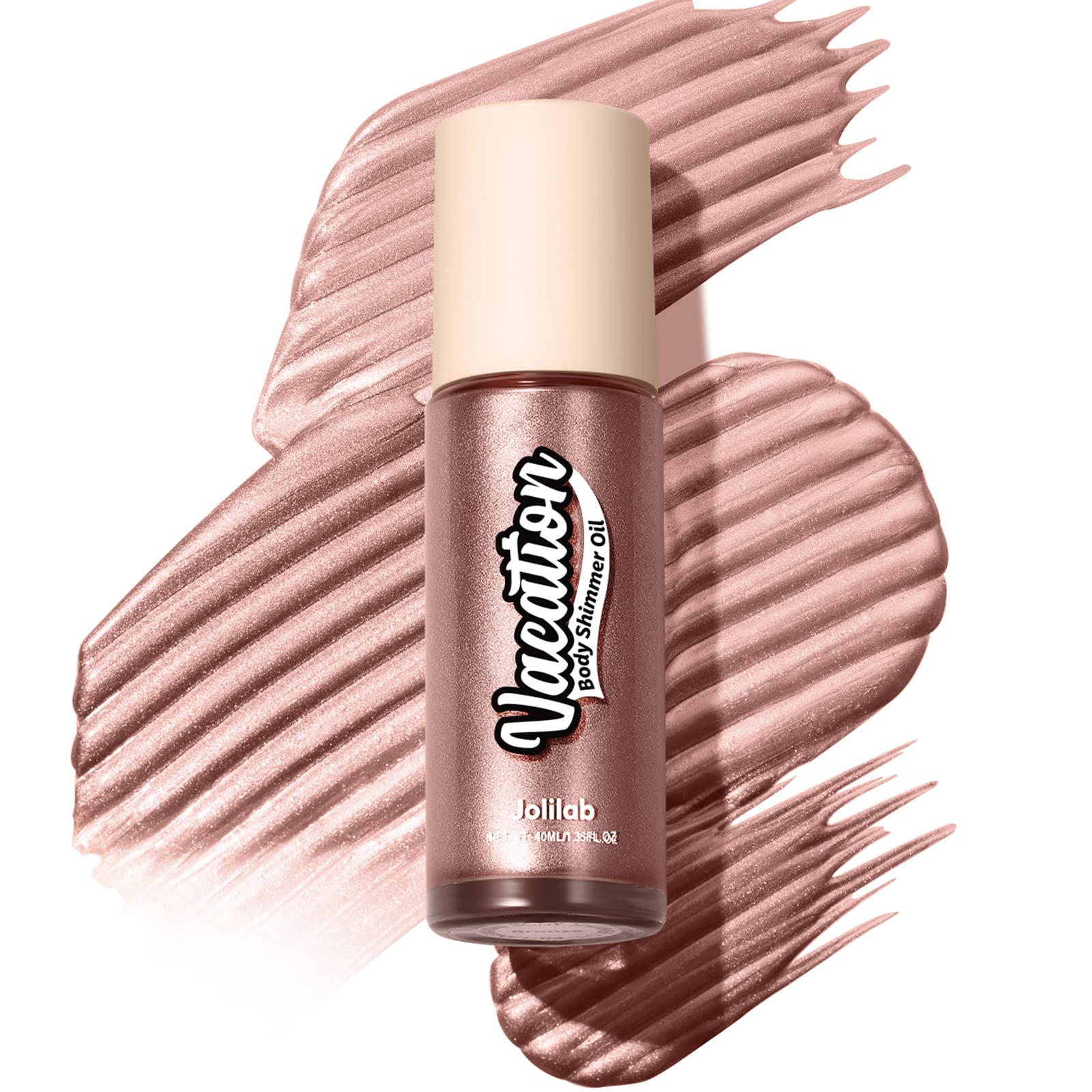 LANGMANNI1PC Holographic Liquid Body Highlighter, 6 Colors Liquid Illuminator Waterproof Moisturizing Face & Body Highlighter Makeup Smooth Shimmer Makeup 1.35 fl.oz (#3 Powdered Glod)