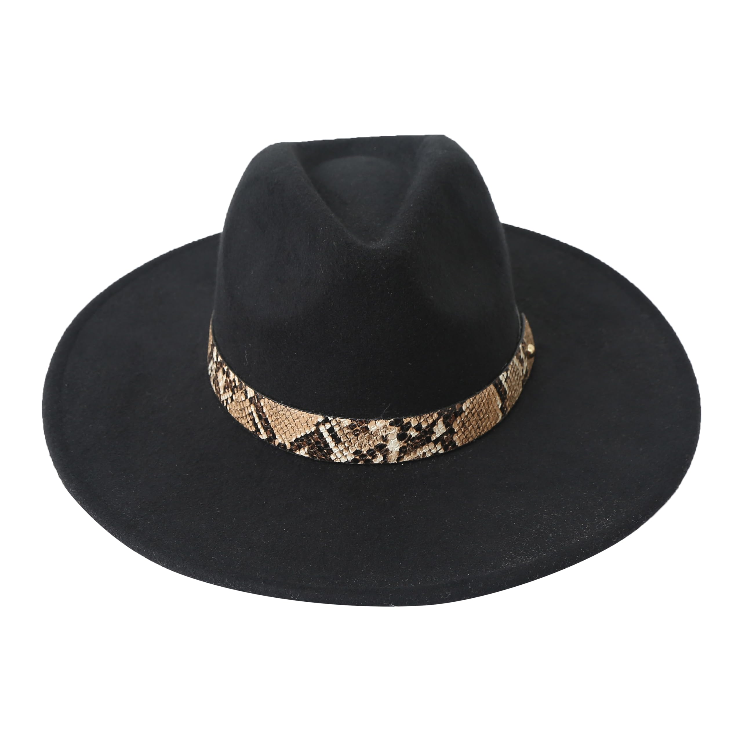 FabSeasons Vintage Wide Brim Fedora/Tribly Hat with Belt for Men