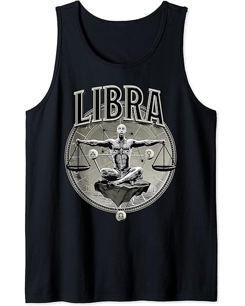 Libra Tee Men Zodiac Sign Libra Tank Top