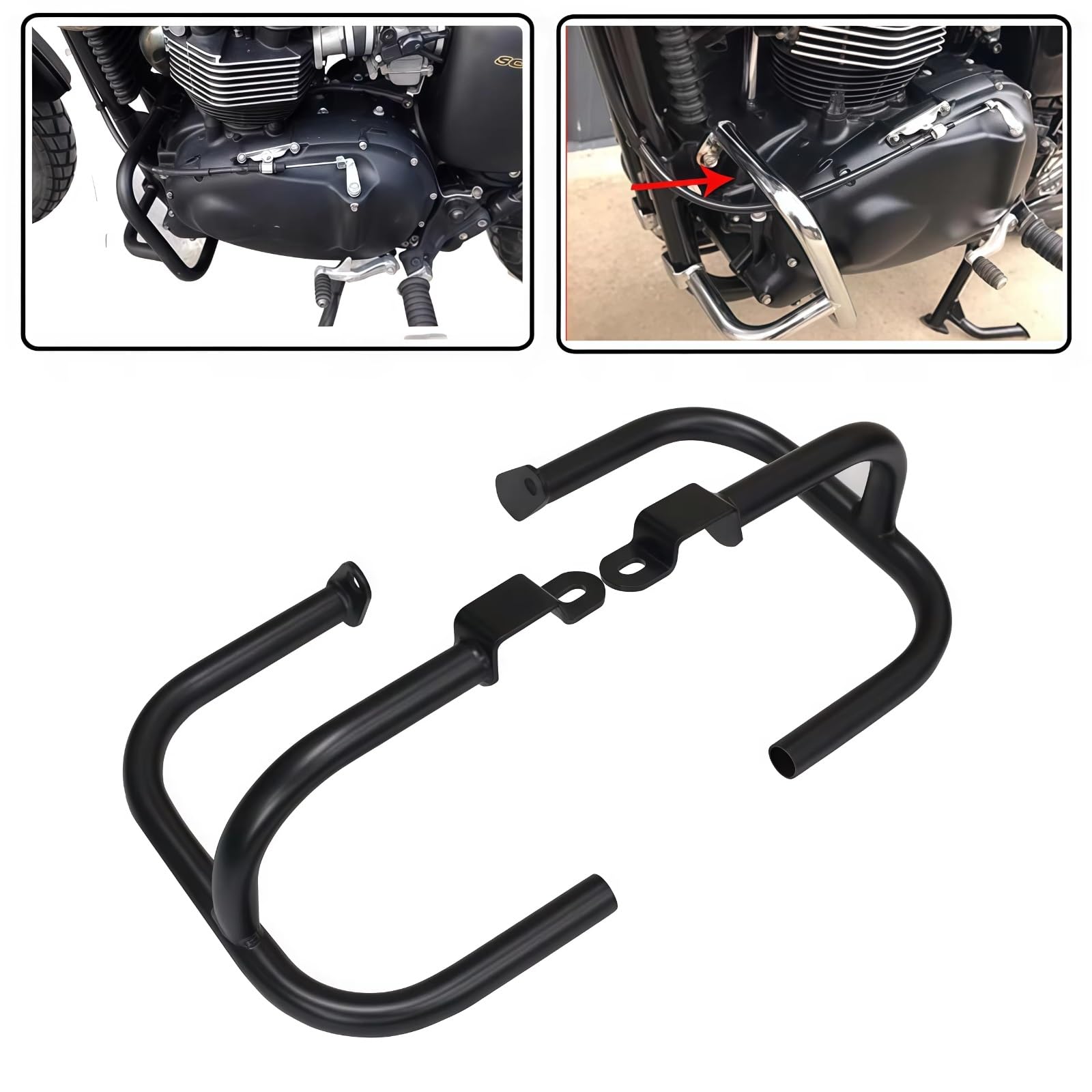 Compatible Avec Triumph Pour T900 Pour Scrambler 900 2006-2016 Cadre Pare-chocs Moto Barre Protection Moteur Protecteur Réservoir Latéral