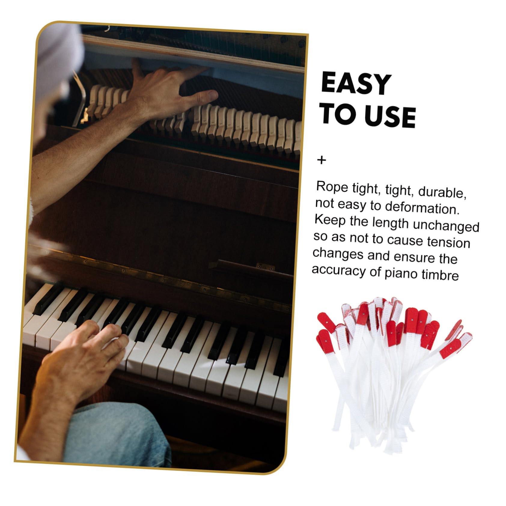 VICASKY 250piezas Cuerda De Afinación para Piano De Herramienta De Reparación De Instrumentos Accesorios para Afinación De Pianos y Clásicos