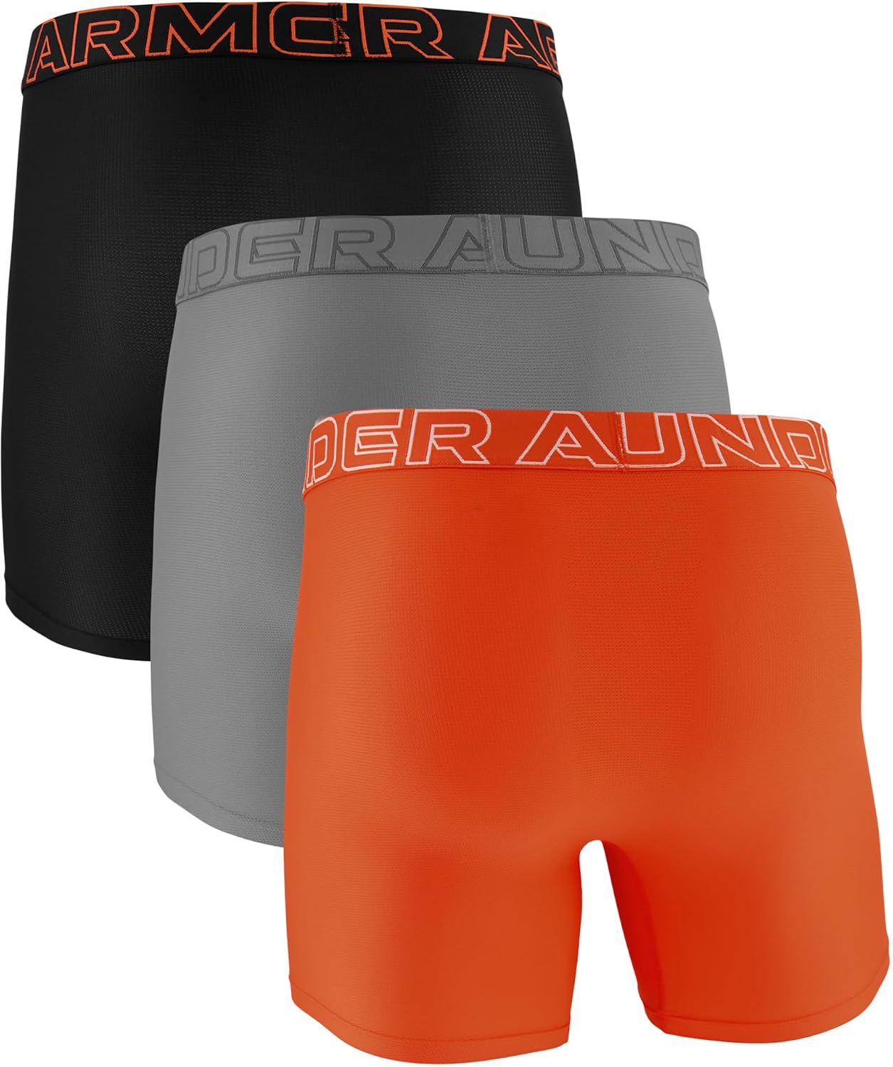 Under Armour Men's Performance Tech Mesh Boxerjock Brief Underwear, 6" Inseam, All-Day Comfort & Ultra-Soft, 3-Pack
