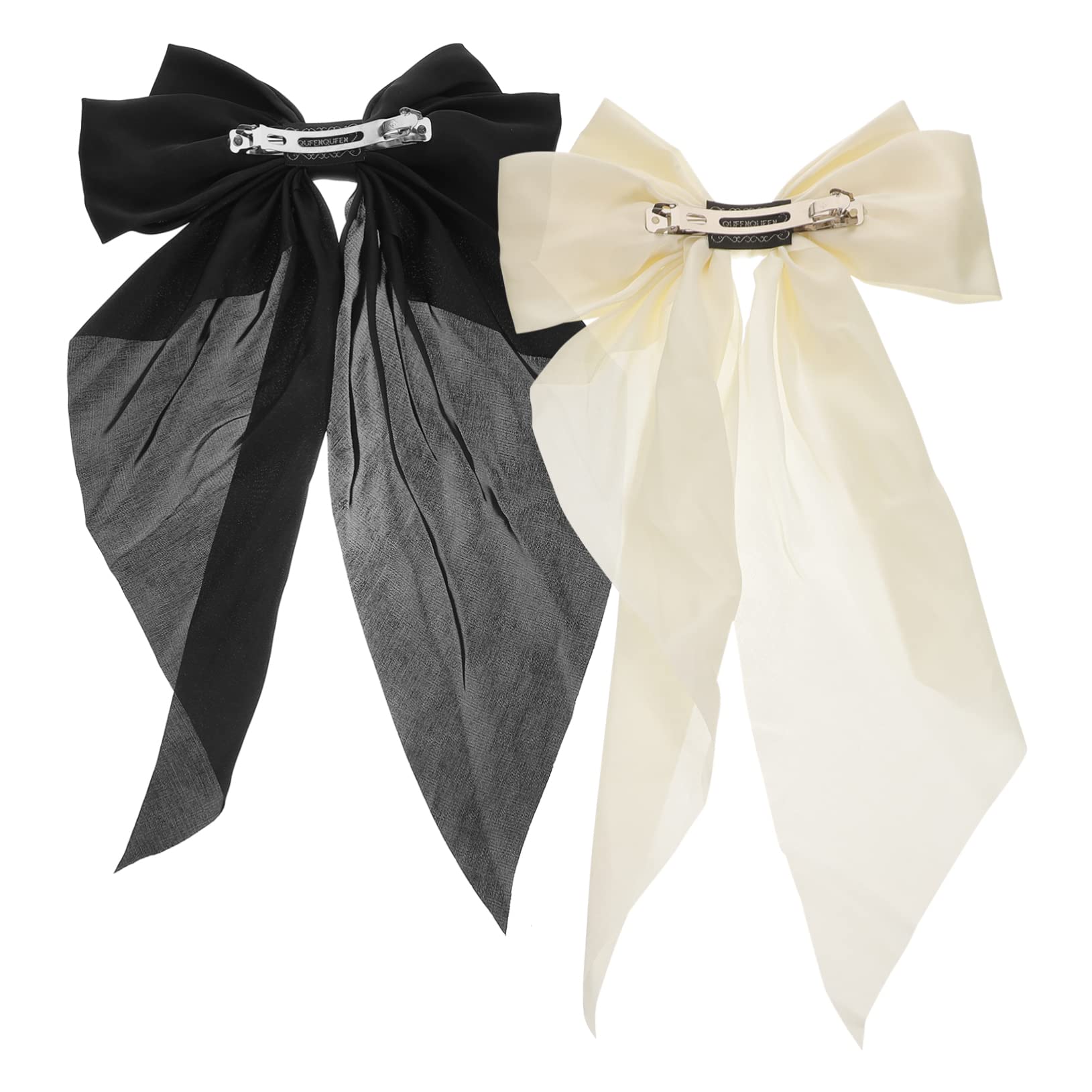 Healeved 10piezas Horquillas De Moño Grande Lazo Para Mujeres y Niñas Accesorios De Pelo De Moda Clip De Cabello Duradero y Atractivo
