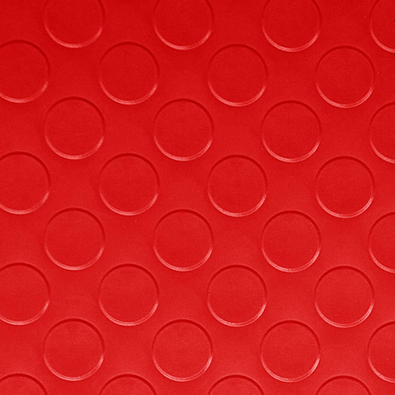 Gummimatte Garagenmatten mit Münzmuster für Den Boden, Rutschfeste, Flexible Gummibodenrolle, Bodenmatte für Werkbänke in Der Garage, Trainingsmatten, Laufbandmatten(Red,0.9x5m (3.3 x 16.4ft))