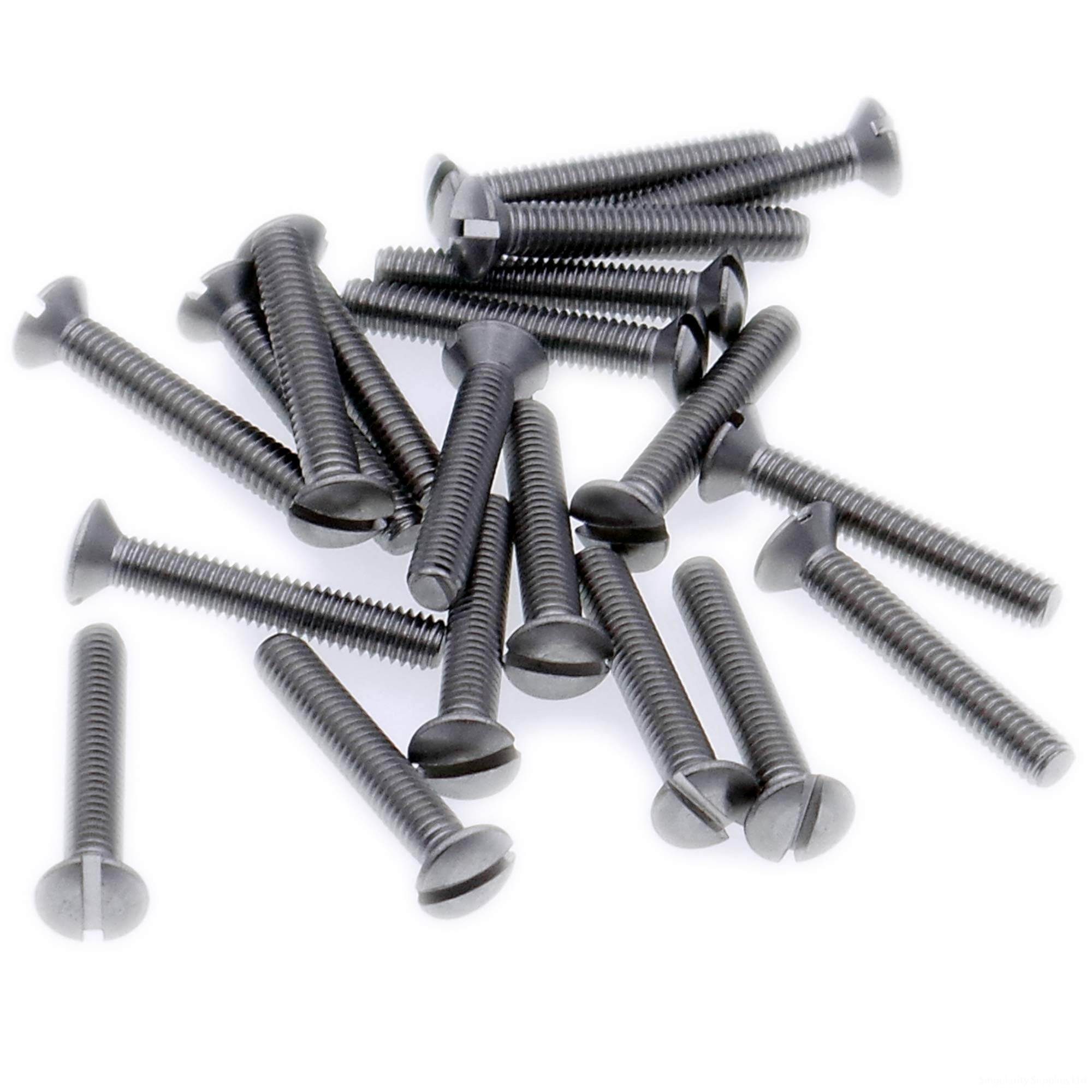 Singularity Supplies M4 (4Mm X 12Mm) Slot Raised Countersunk Machine Screw (Bolt) - Stainless Steel (A2) (Pack Of 20)