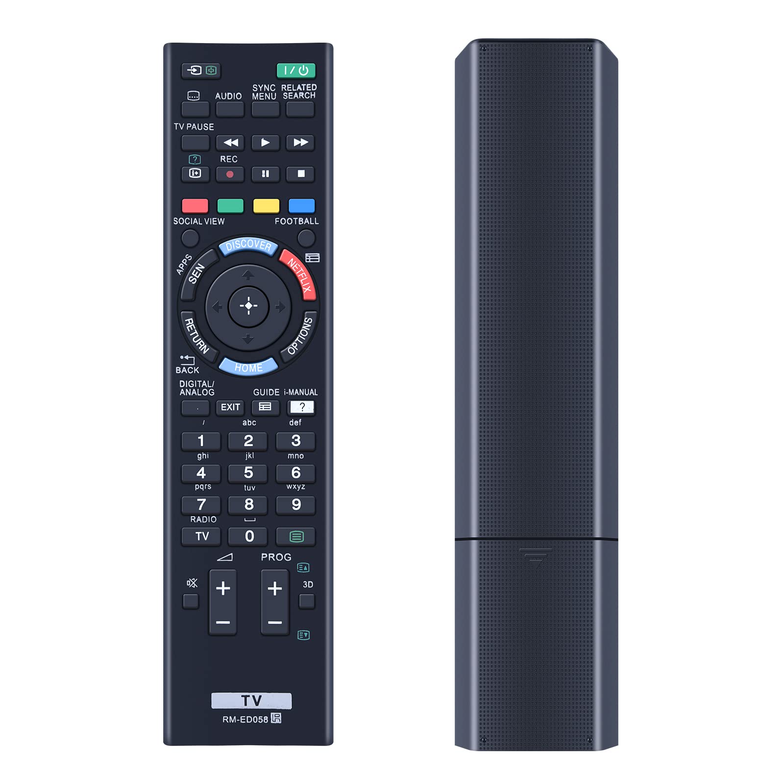 New RM-ED058 Remote Control Replacement for SONY Compatible With KDL-48W585B KDL-48W605B KDL-50W705B KDL-50W805B KDL-50W829B KDL-55HX753 KDL-55W828B KDL-60W605B KDL-60W855B