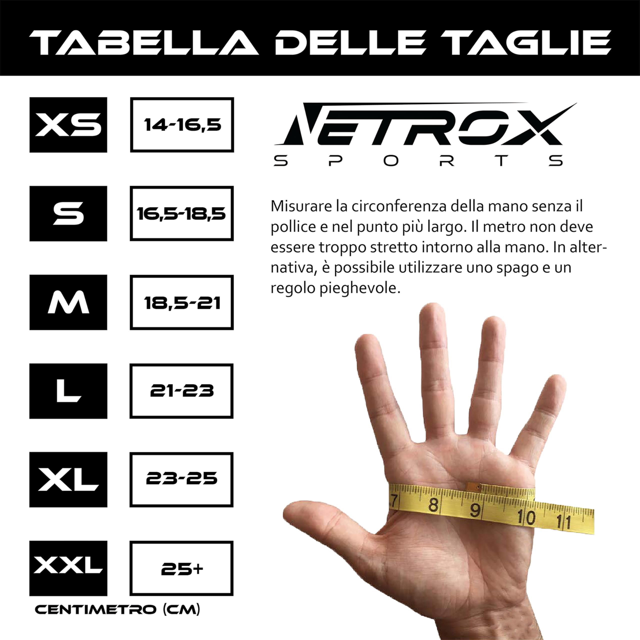 NetroxSports - Guanti Palestra Uomo e Donna - 40cm Polsini Palestra - antiscivolo e traspirante - Fitness, Calisthenics, Bodybuilding, Ciclismo, Gym Gloves, Accessori Sollevamento Pesi, Sportivi