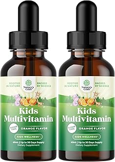 Natures Craft Liquid Multivitamin for Kids Immunity Support - Yummy Toddler Multivitamin Supplement with a C D3 E B6 and D3 Liquid Vitamins for Kids of All Ages - High Absorption 2Fl Oz (Pack of 2)