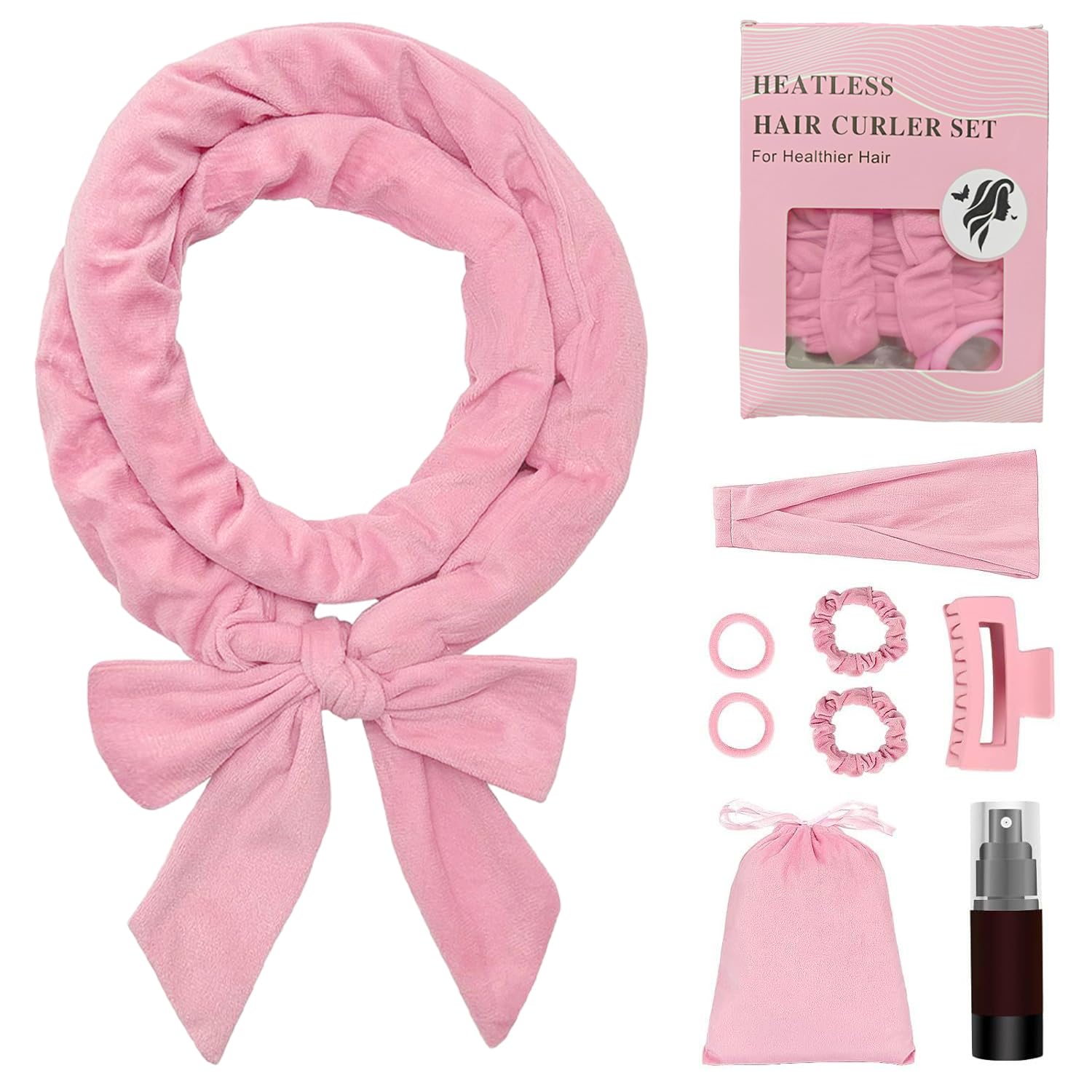 9-Piece Heatless Curling Set