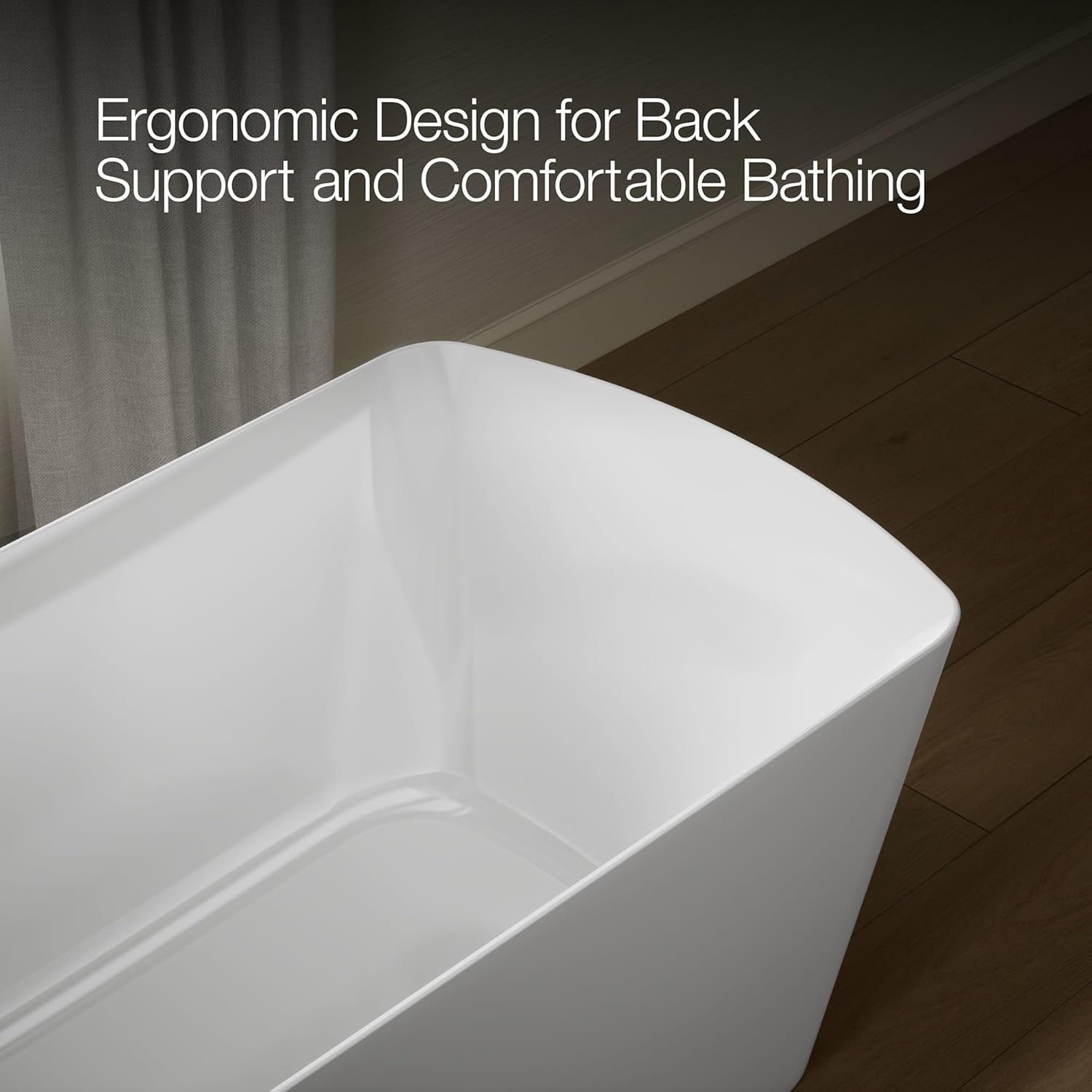Kohler K-26080 Irvine 67-7/8" x 31-7/16" Free Standing Acrylic Soaking Tub with Center Drain, Drain Assembly, and Integrated Overflow - White