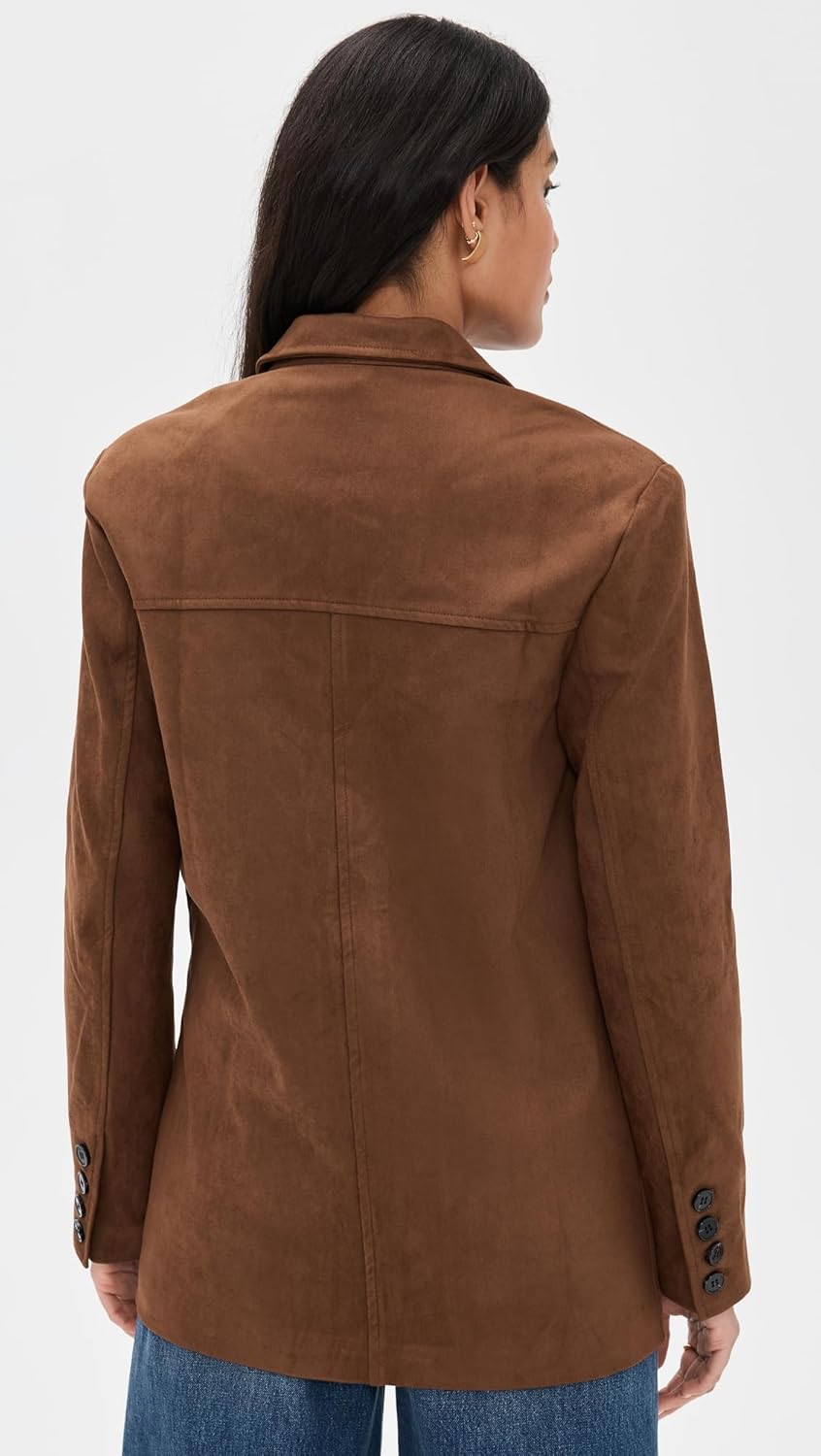 English Factory Women's Faux Suede Jacket - Image 3