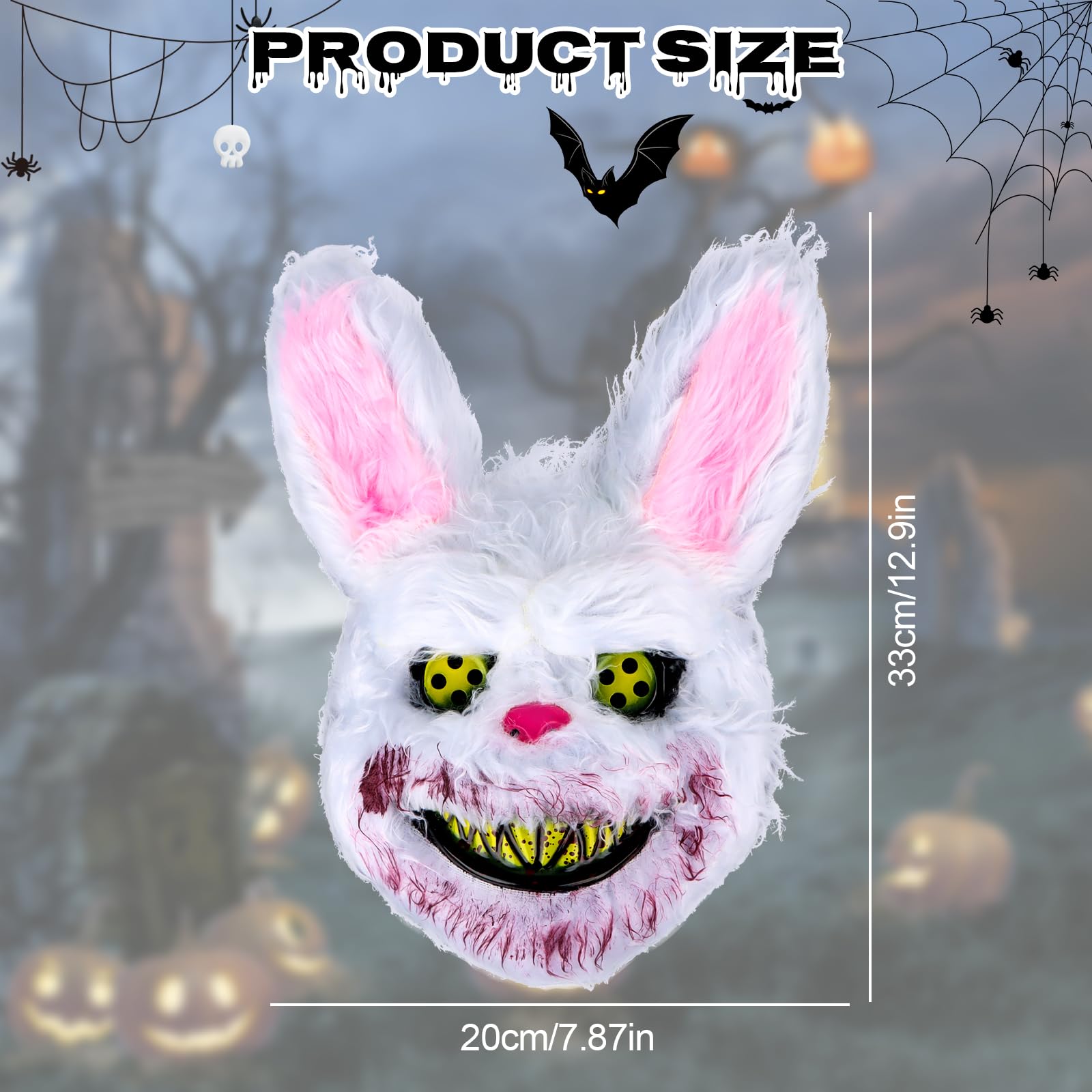 Masque D'horreur Sanglant Smiley Pour Halloween - Déguisement Mania