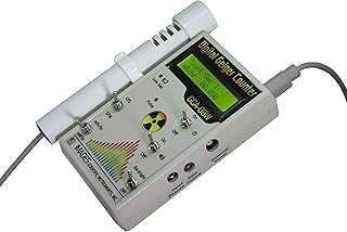 GCA-08W Professional Digital Geiger Counter Radiation Monitor with External Wand - NRC Certification Ready- 0.001 mR/hr Resolution - 1000 mR/hr Range