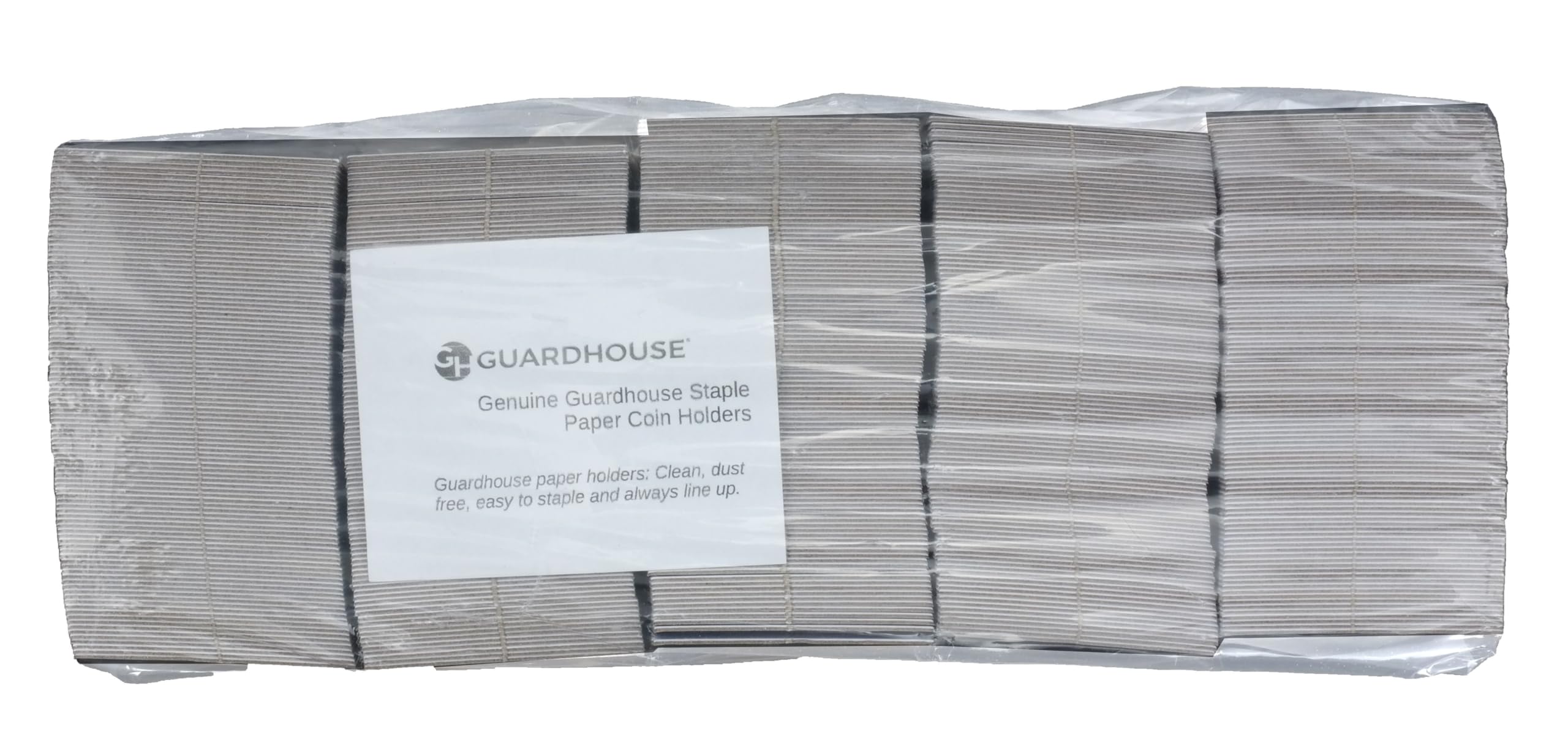 Guardhouse 2 x 2 Heftklammerpapier-Münzhalter, Penny/Cent, 500 Stück