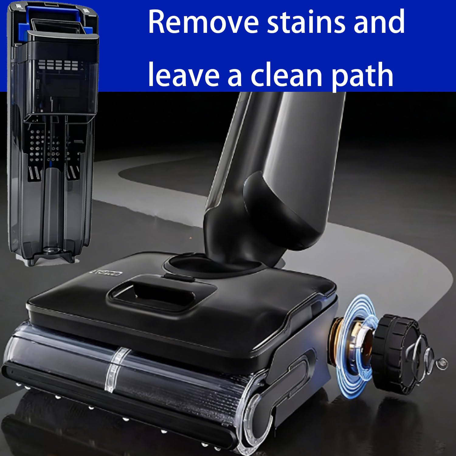 Parti di ricambio per serbatoio dell'acqua compatibili con Tineco Floor One S9 Artist Steam (non per S9 Artist Pro) Aspirapolvere senza fili Wet Dry (S9 Artist Steam Serbatoio dell'acqua sporca)