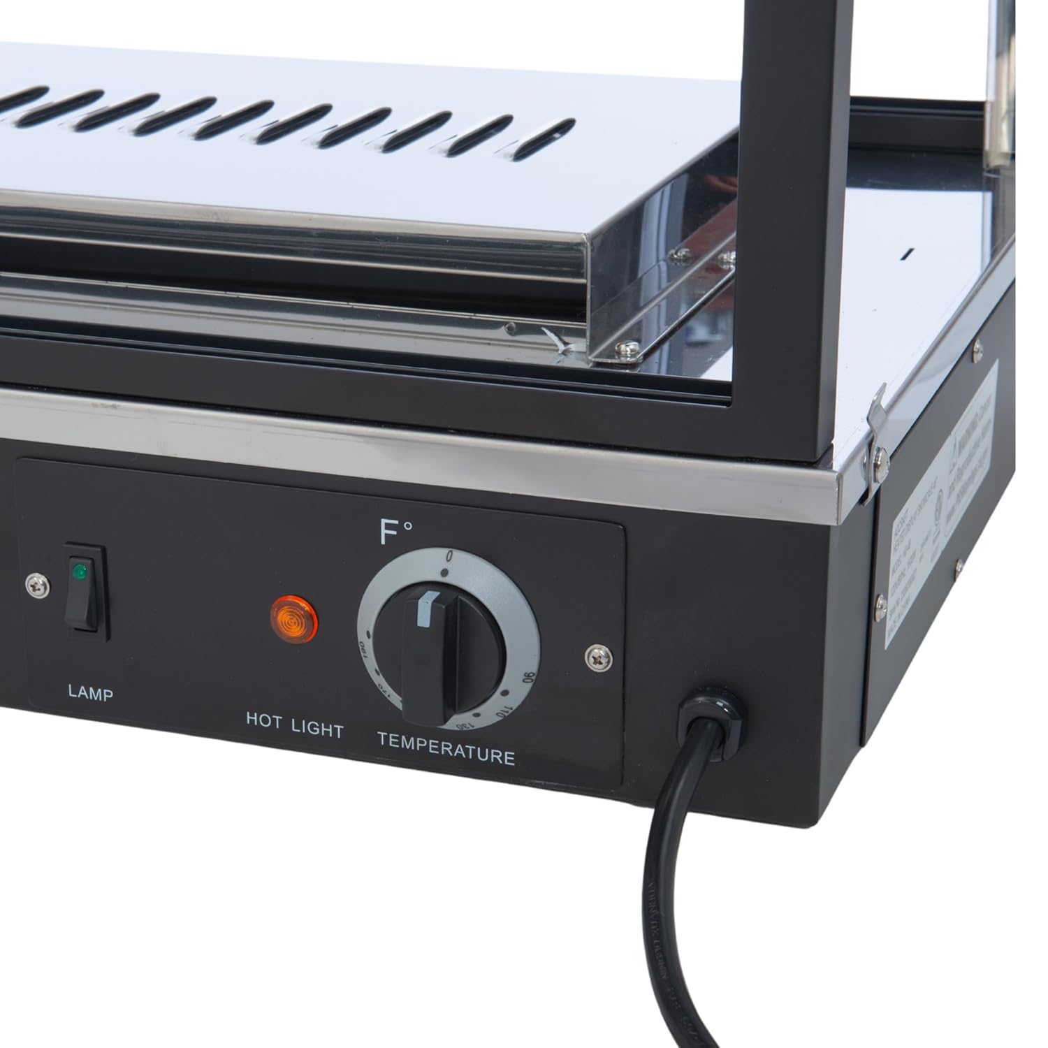 FSE HD-48 48" Self-Service Countertop Heated Display Case with 3 Shelves, Sliding Doors