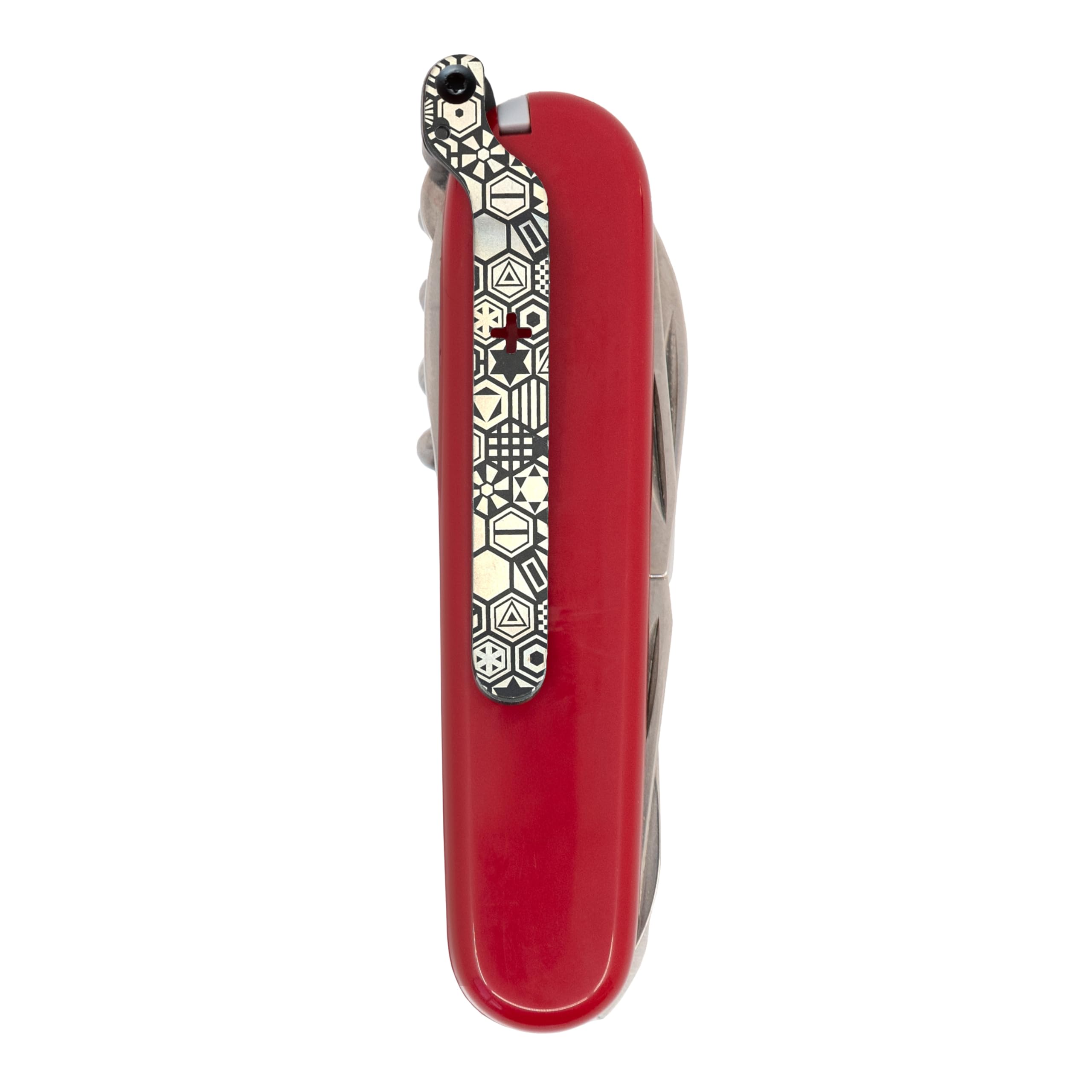 SwissKarry Swiss Army Knife Black Clip Compatible with 91mm Victorinox Swiss Army Knife Models. 4 Custom Designs for a Personalised Pocket Knife. '