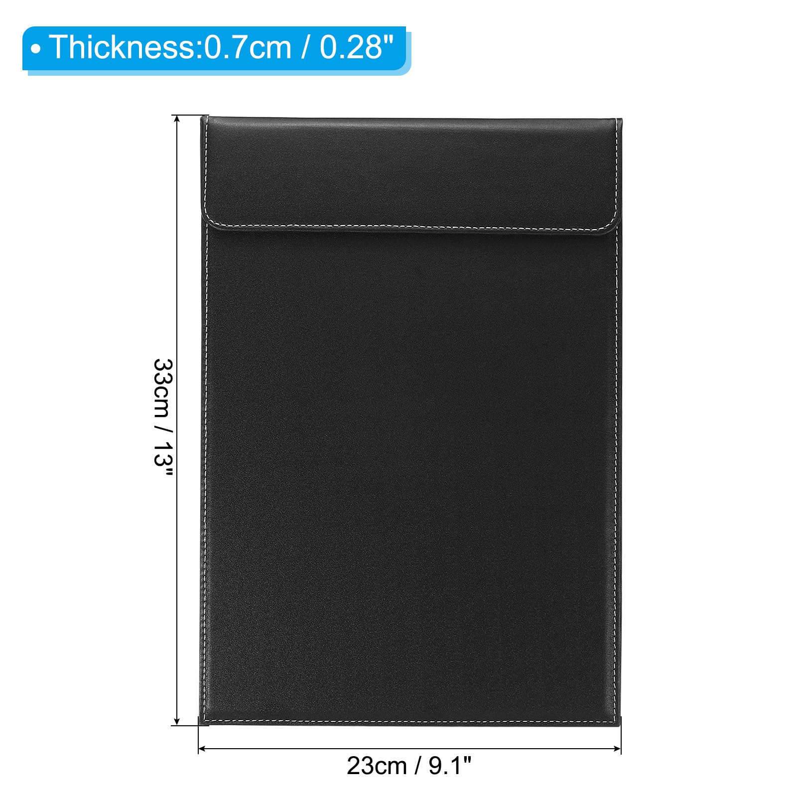 PATIKIL 13"x9.1" A4 PU Leather Clipboard - Image 2