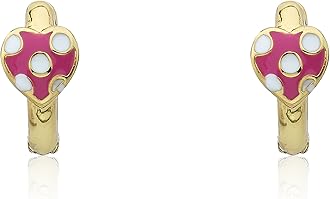 Little Miss Twin Stars Kids Earring - 14k Gold-Plated Huggy Earring - Hypoallergenic And Nickel Free For Sensitive Ears