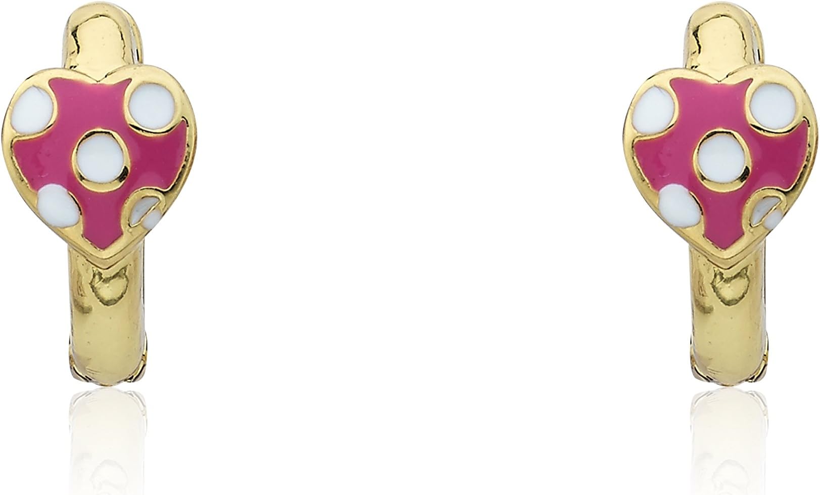 Kids Earring - 14k Gold-Plated Huggy Earring - Hypoallergenic And Nickel Free For Sensitive Ears