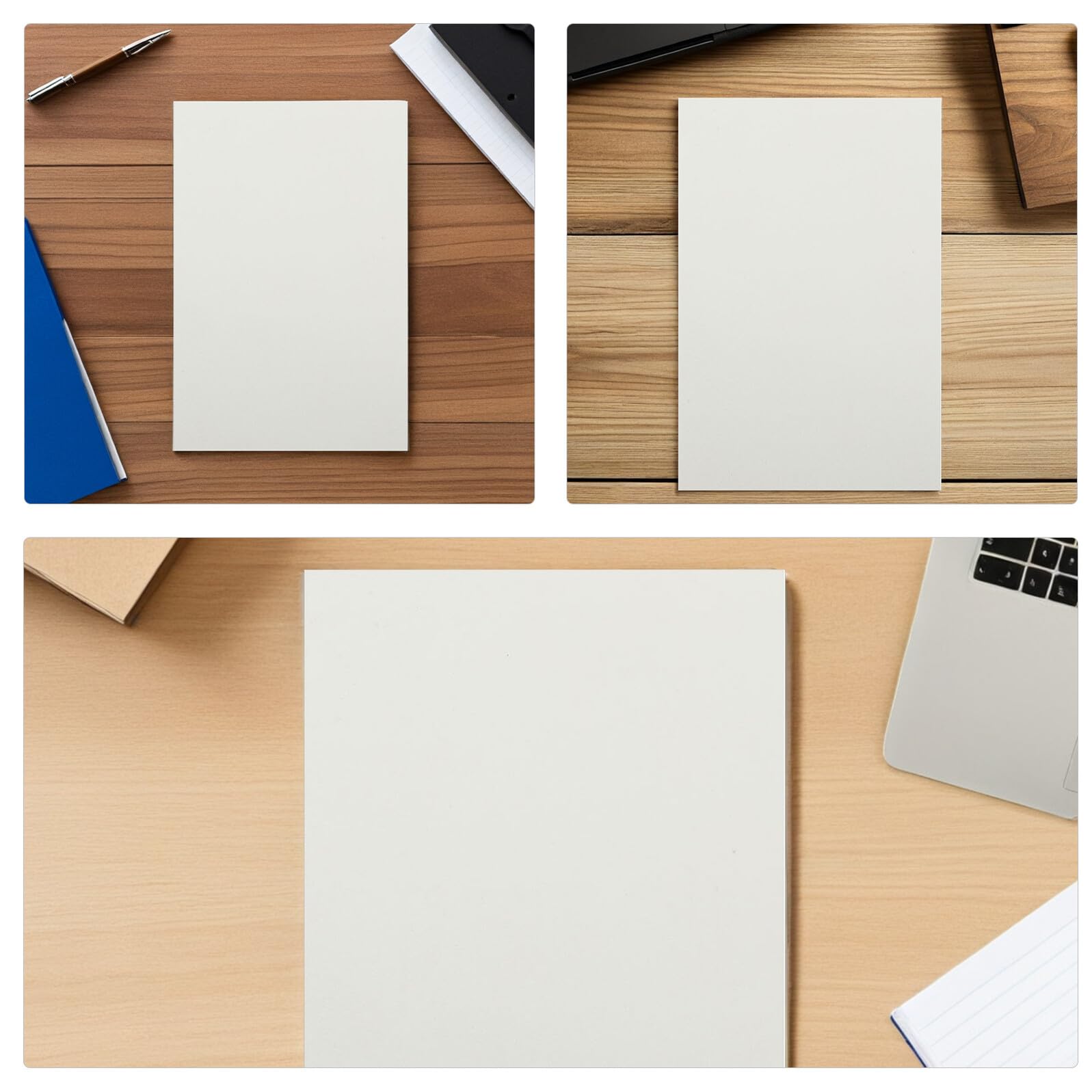 Artibetter Lot de 4 Plaques Métalliques Vierges pour Sublimation 20X30 CM en Aluminium Nacré Blanc Supports Thermiques pour Impression Photo Panneaux Décoratifs Muraux DIY Résistants à la