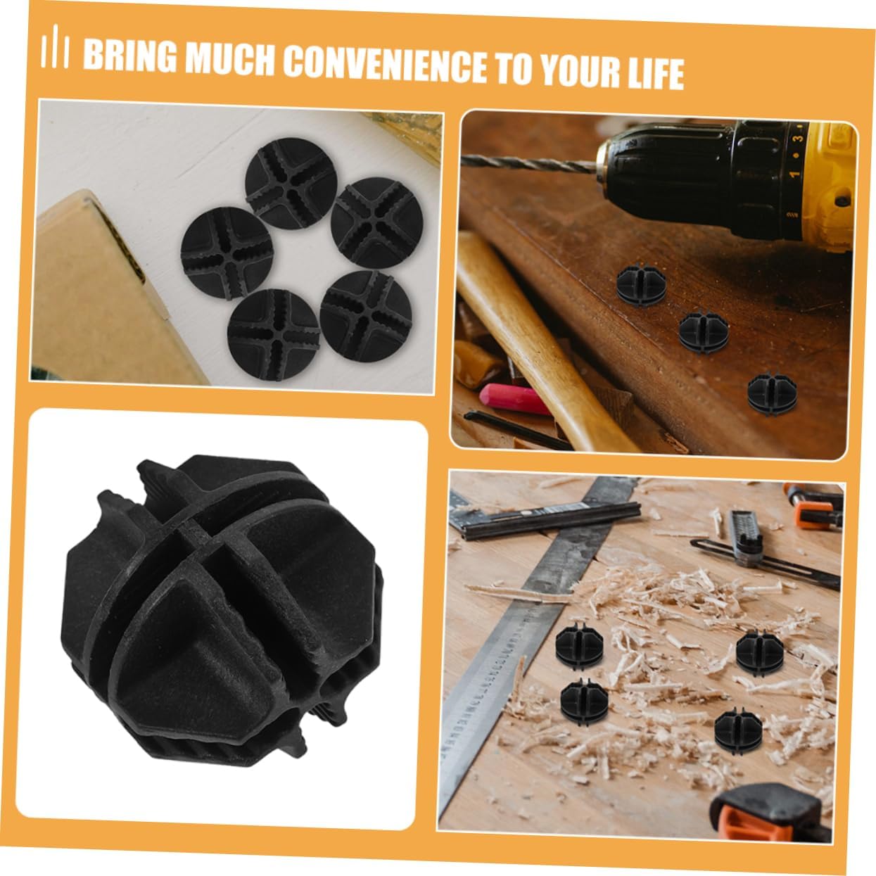 KOMBIUDA 12pcs Rabbit Cage Wire Connectors Plastic Closet Connector for Shelf Assemble Pet Cage Fixing