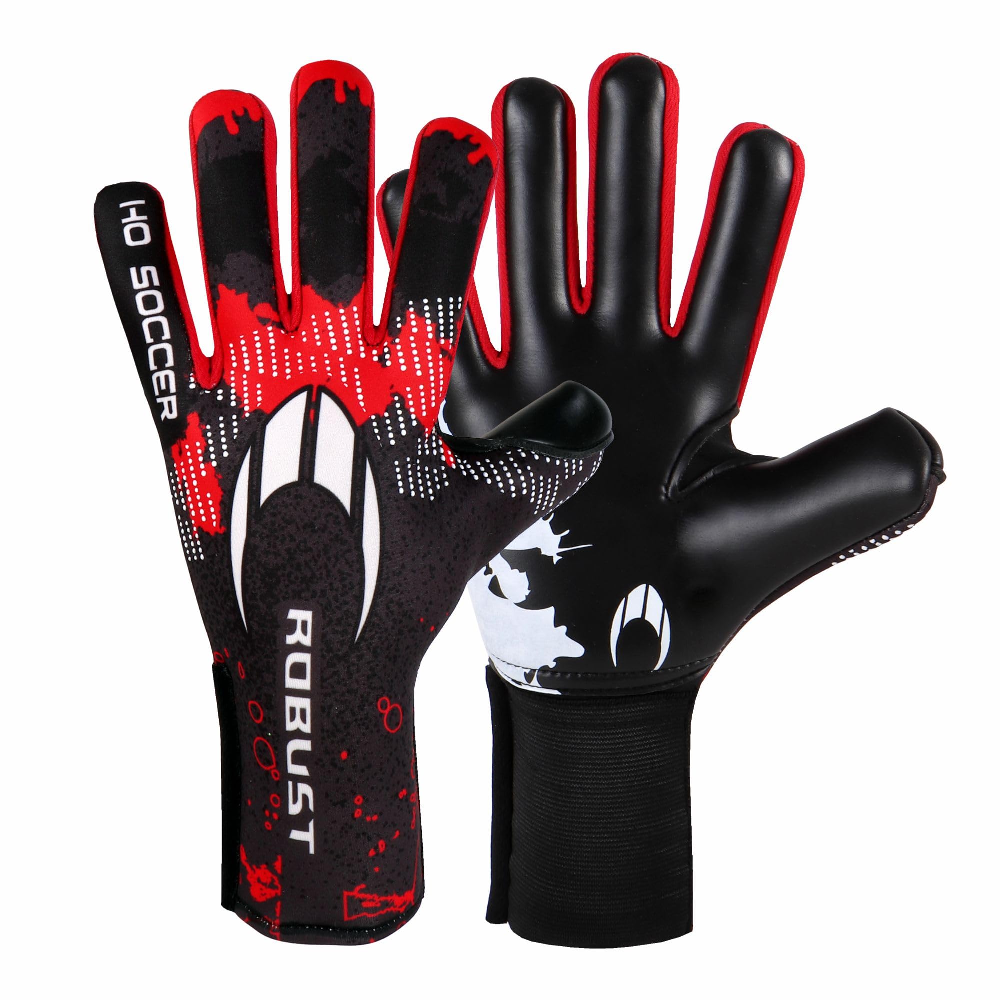HO Soccer Robust Red Torwarthandschuhe, Unisex, Kinder, Schwarz/Rot, Größe 2,5 Sport & Freizeit
