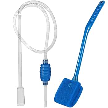 1.45m Aquarium Siphon Cleaner Set, Hand Syphon Pump For Fish